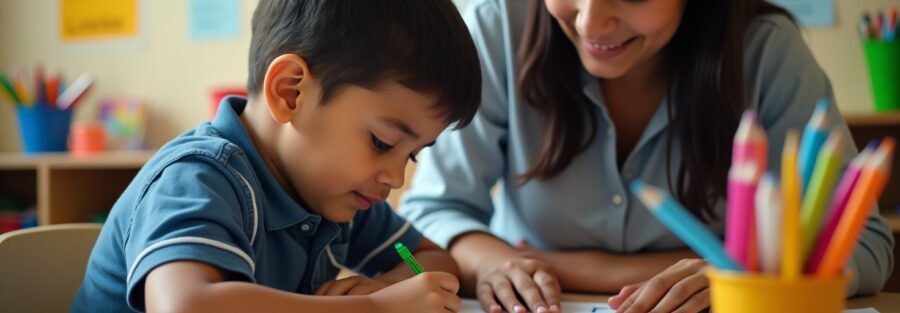 Handwriting Occupational Therapy Session in Kalkaji